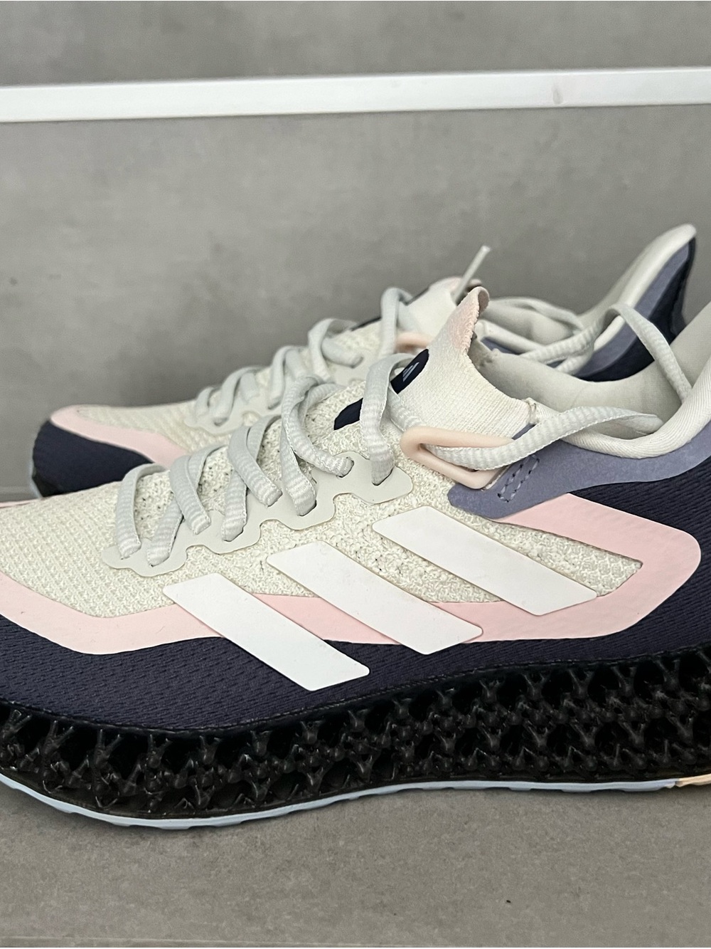 adidas Women's Pink, Navy and White Performance Running Shoes